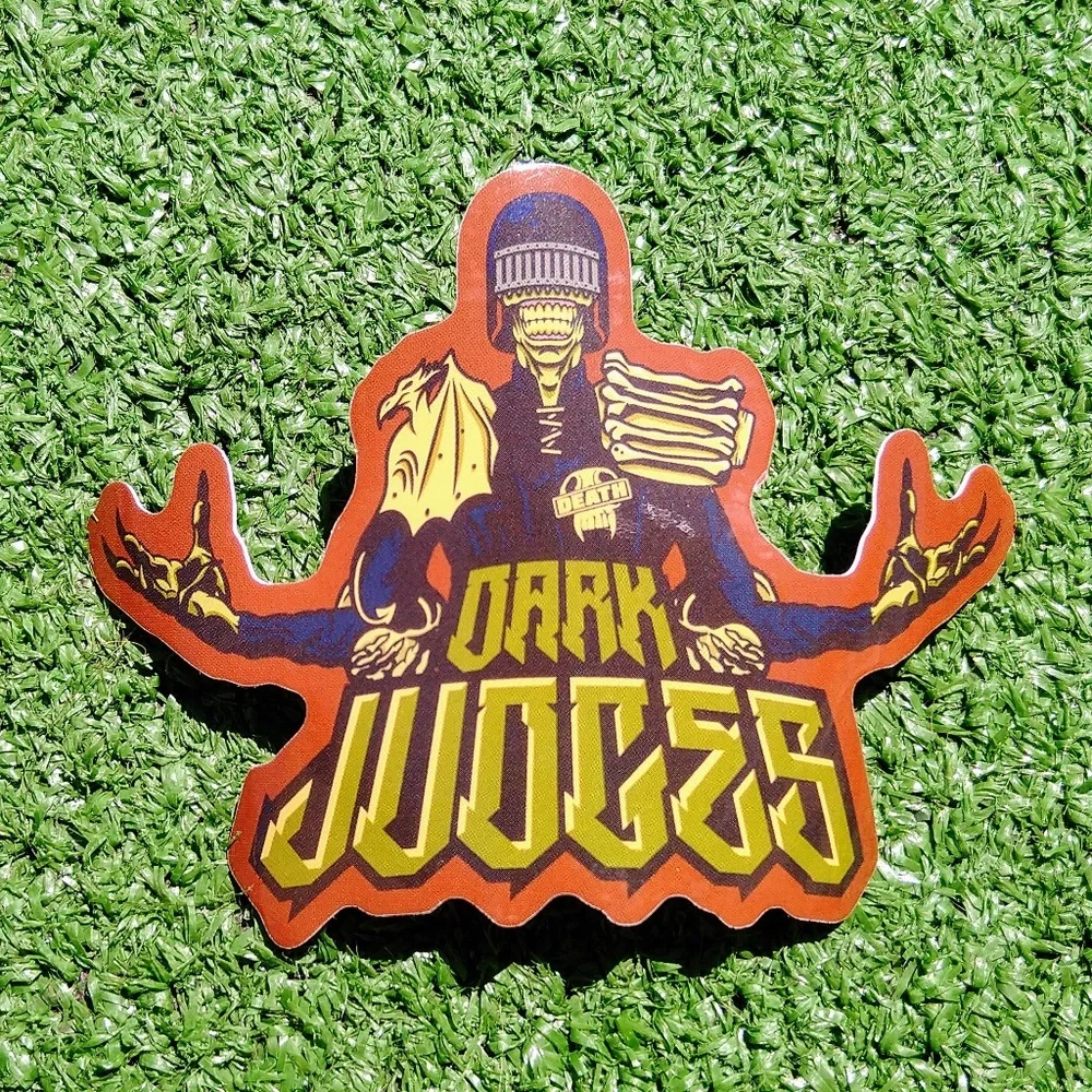 Judgement Day Dredd-Dark Judge: Fear/Death/Fire/Mortis Zombie Decal/Sticker New